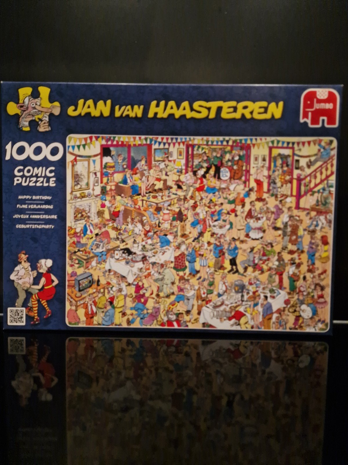 Jan van Haasteren Happy Birthday 1000 stukjes legpuzzel, Ophalen, 500 t/m 1500 stukjes, Zo goed als nieuw, Legpuzzel
