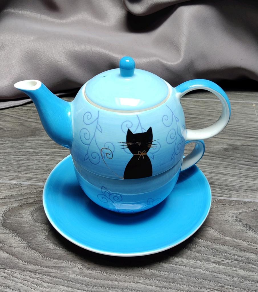 Cha Cult, tea for one, katje, Ophalen of Verzenden, Zo goed als nieuw, Overige stijlen, Kop(pen) en/of Schotel(s)