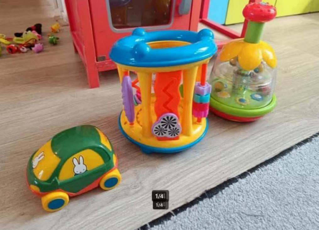 Kinderspeelgoed draaitol, minigym, nijntje auto, Kinderen en Baby's, Gebruikt, Ophalen of Verzenden