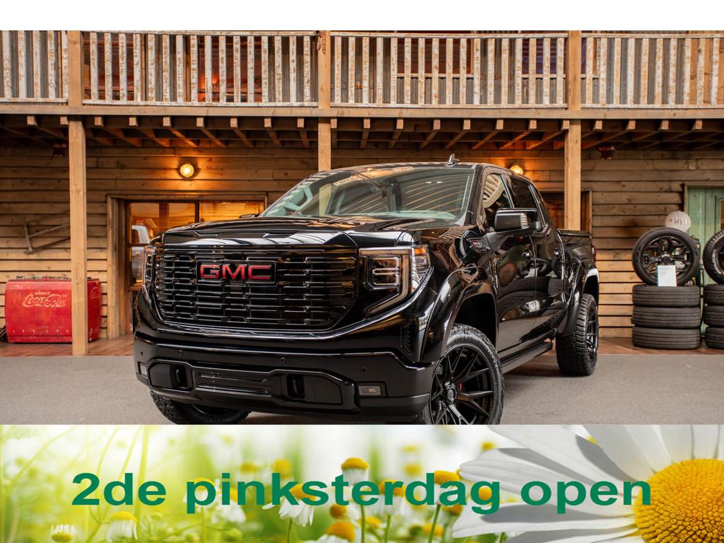 GMC Sierra Denali 6.2L V8 LPG | Widebody | Black edition | 4, Auto's, Automaat, Automatische klimaatregeling, 426 pk, Zwart