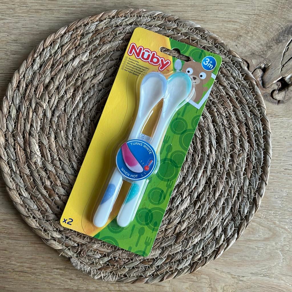 Nieuwe Nuby warmtegevoelige lepels (2 stuks), Ophalen of Verzenden, Nieuw, Overige typen