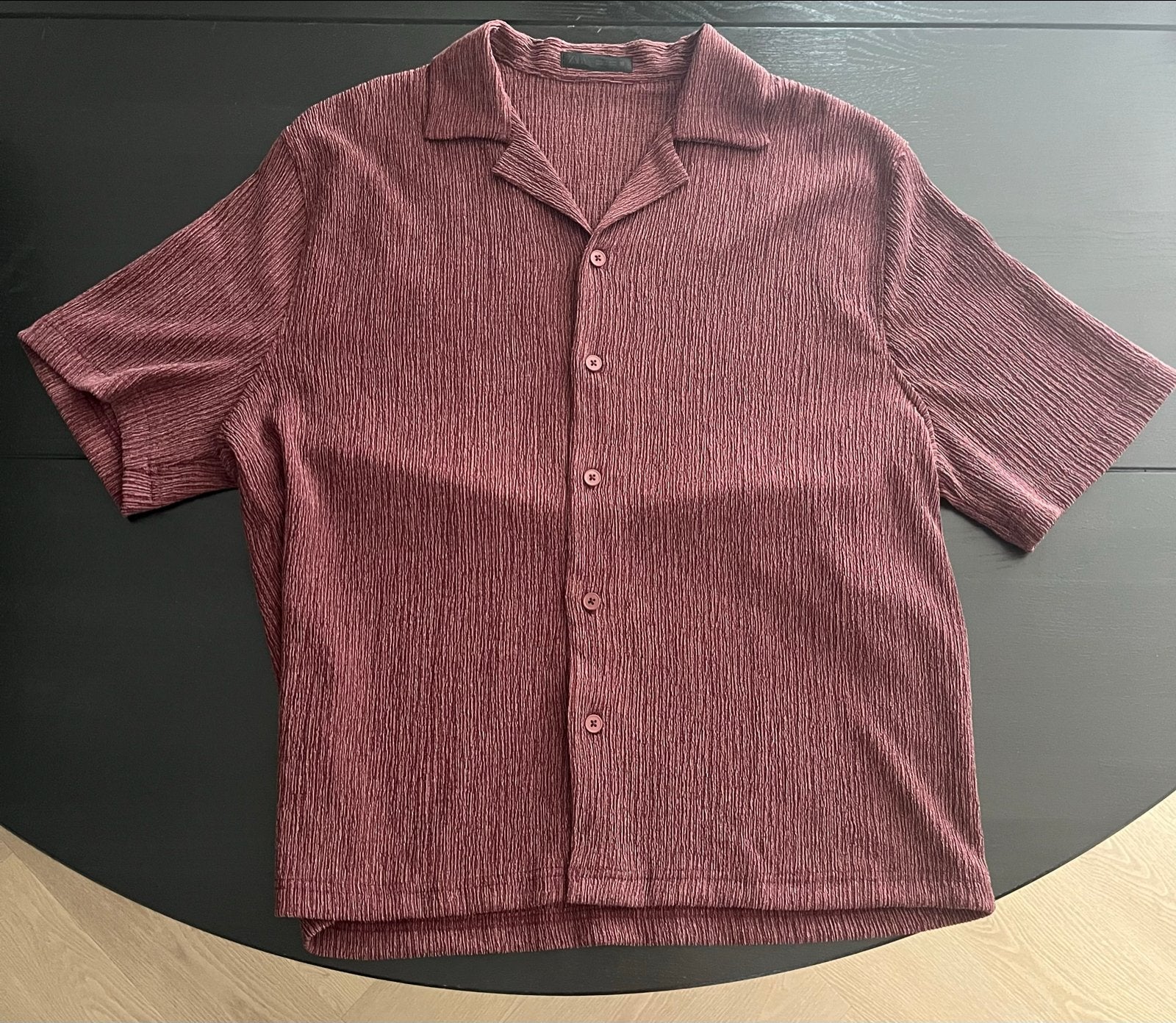 Zara ruimvallend shirt bordeauxrood Maat M nieuw!, Kleding | Heren, Overhemden, Ophalen of Verzenden, Nieuw, Rood, Halswijdte 39/40 (M)