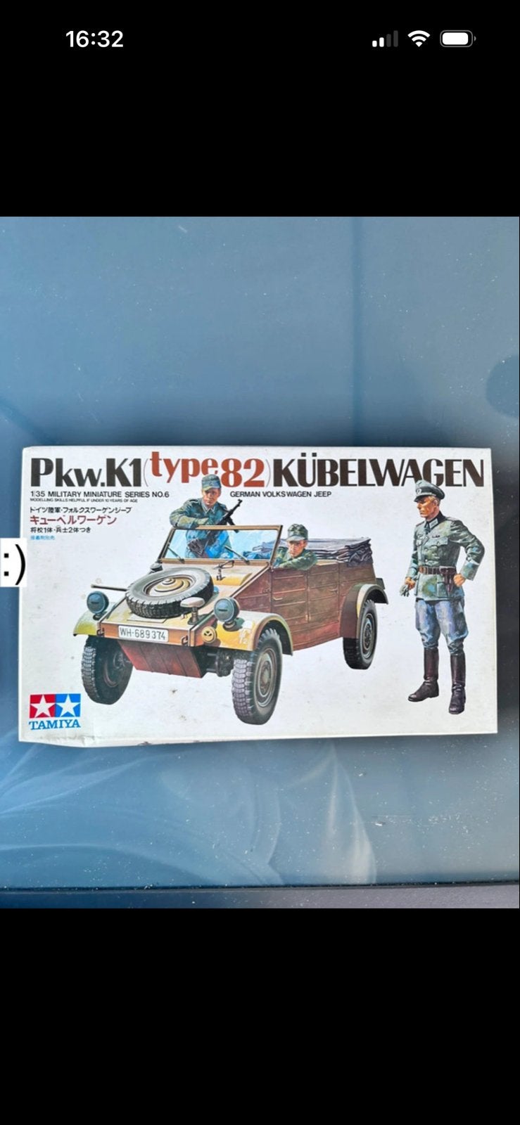 Tamiya Pkw.K1 Type 82 Kübelwagen schaalmodel, Auto, 1:32 tot 1:50, Nieuw, Ophalen of Verzenden