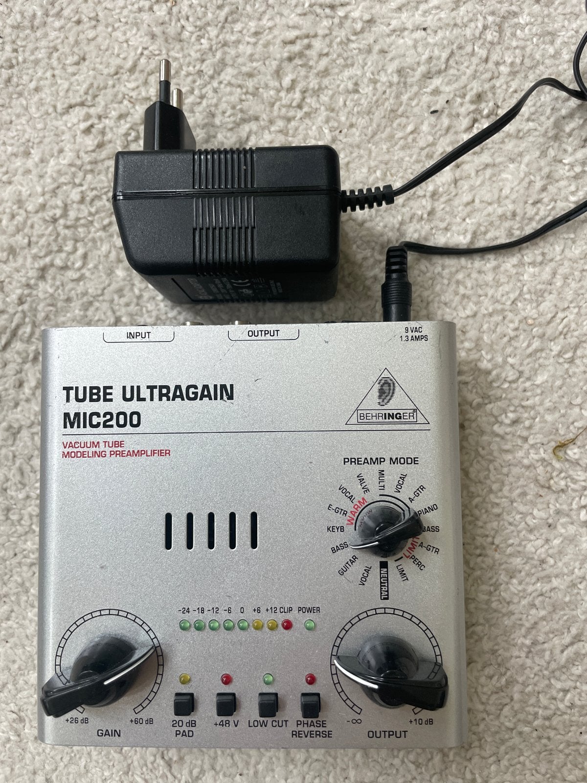 Behringer Tube Ultragain MIC200 Microfoon Voorversterker, Ophalen of Verzenden, Gebruikt