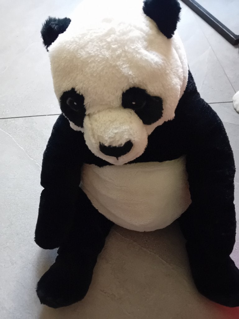 knuffel - pandabeer, Kinderen en Baby's, Beer, Nieuw, Zwart, Ophalen of Verzenden