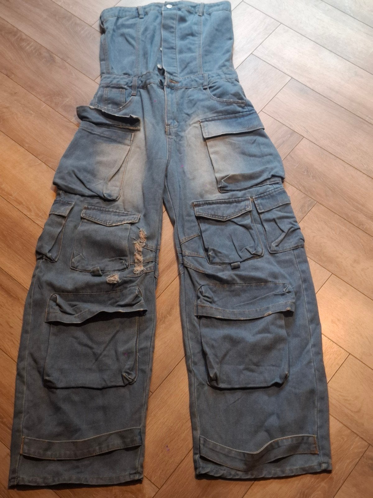 Festival Jumpsuit Maat M - Ongebruikt, Ophalen of Verzenden, Nieuw, Maat 38/40 (M), Blauw