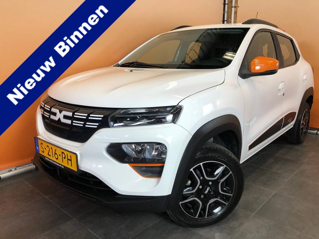Dacia Spring Expression 27 kWh SOH 93% | navigatie | camera, Stof, Gebruikt, 38 min, Wit