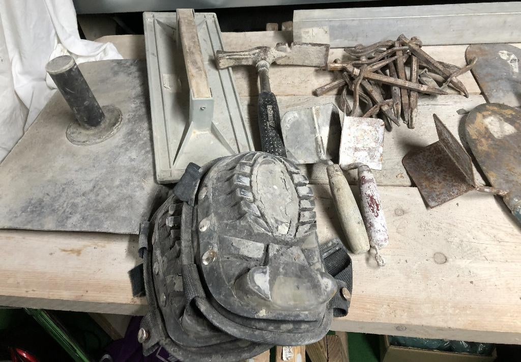 Troffels-Voegspijkers enz. Metselgereedschap, Ophalen of Verzenden, Gebruikt
