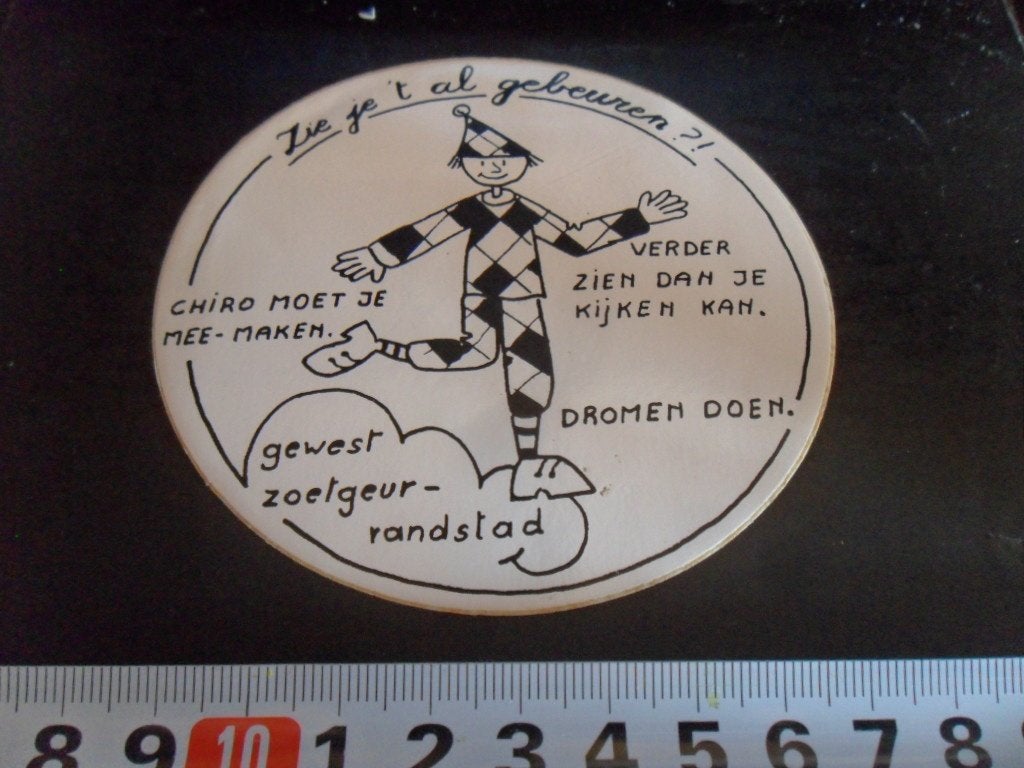 sticker belgië chiro verder zien dan je kijken kan, Ophalen, Zo goed als nieuw