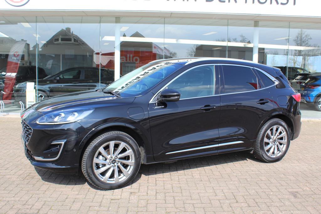 Ford Kuga 2.5-225pk PHEV 'Vignale' Plug-in Hybrid Automaat., 12 maanden, Gebruikt, Zwart, 4 cilinders