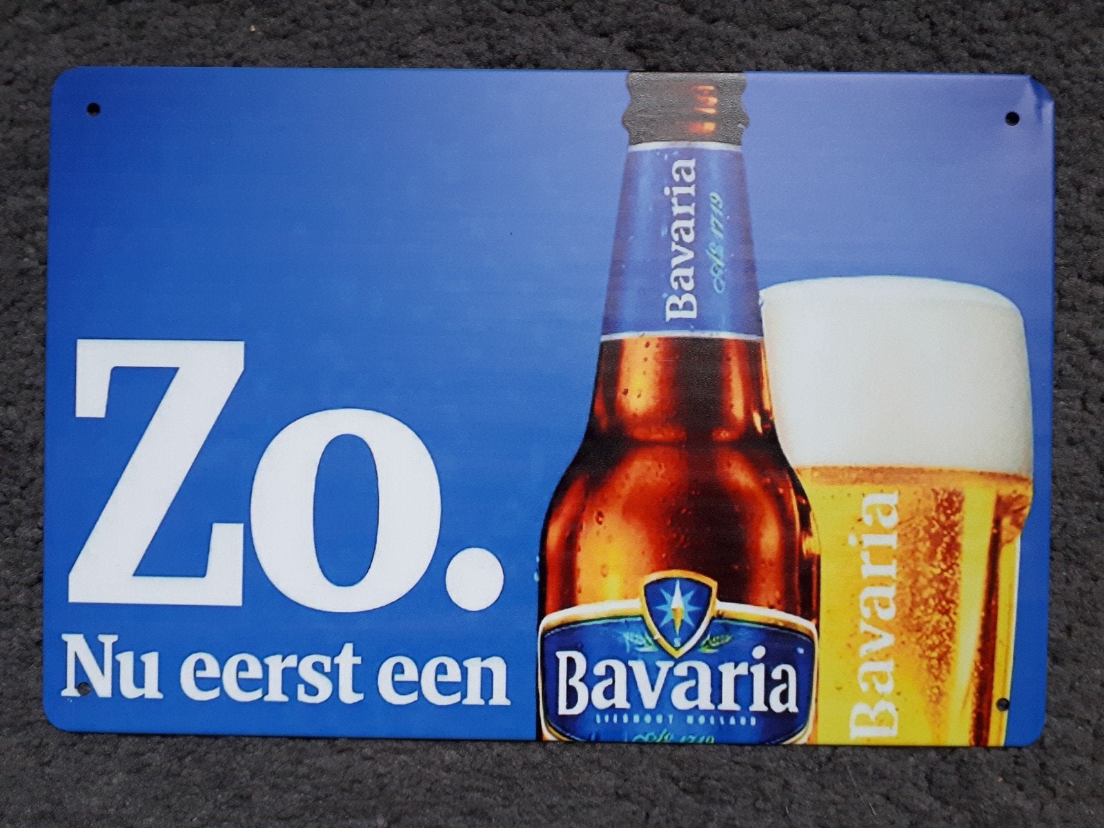 Bavaria 20x30 cm Metalen Reclamebord, Ophalen of Verzenden, Nieuw, Reclamebord, Plaat of Schild