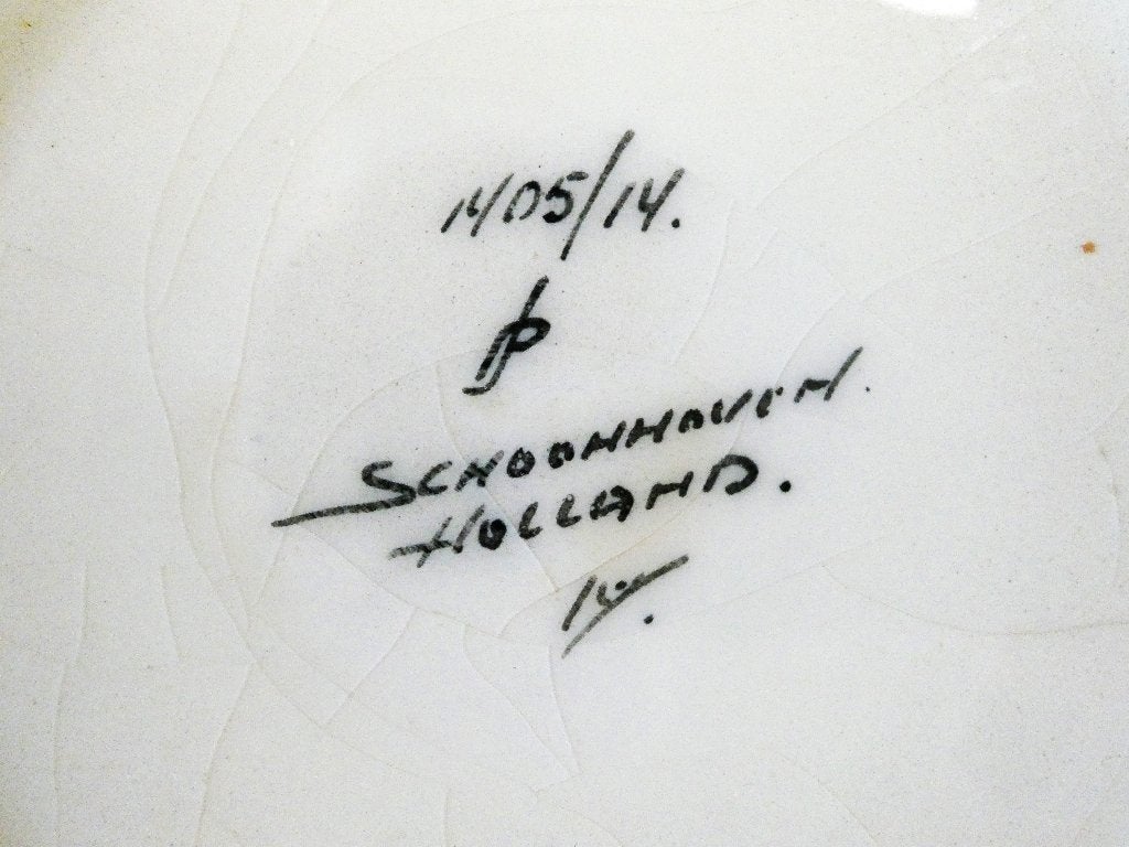 Asbak draaiasbak drukasbak Carl Upmann Schoonhoven plateel, Ophalen of Verzenden