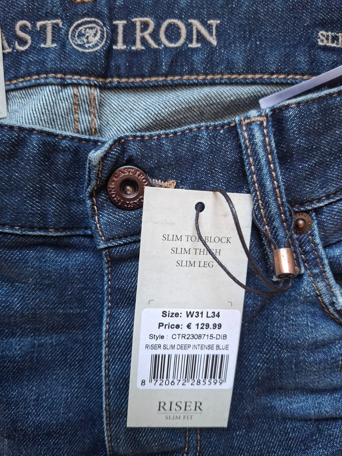 CAST IRON Riser slimfit jeans W31 L34 3 voor €149,95, Blauw, Nieuw, W32 (confectie 46) of kleiner, Ophalen of Verzenden