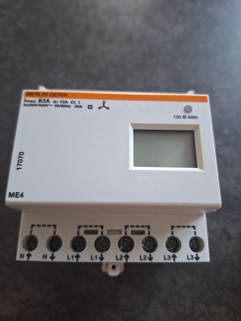Schneider Electric Merlin Gerin KwH meter, tussenmeter, MID, Hobby en Vrije tijd, Ophalen, Zo goed als nieuw