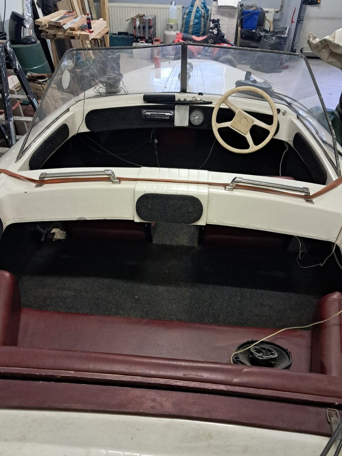Klassieke motorboot 4,97m met Mercury 40pk en trailer, Ophalen, Gebruikt, Buitenboordmotor, Trailer