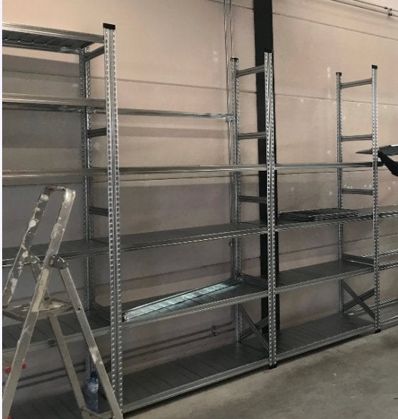 Metalen stellingkast, Huis en Inrichting, Kasten | Stellingkasten, Zo goed als nieuw, Ophalen