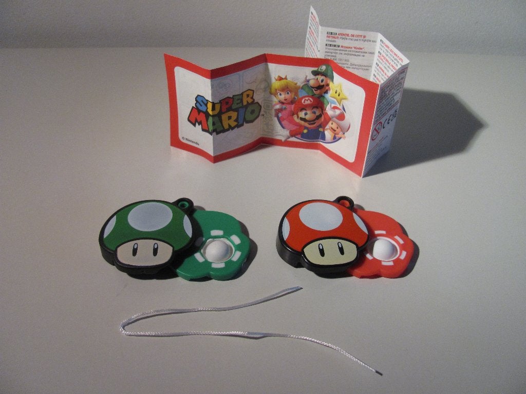 Super Mario anti stress mushrooms, Ophalen of Verzenden, Hardplasticfiguren