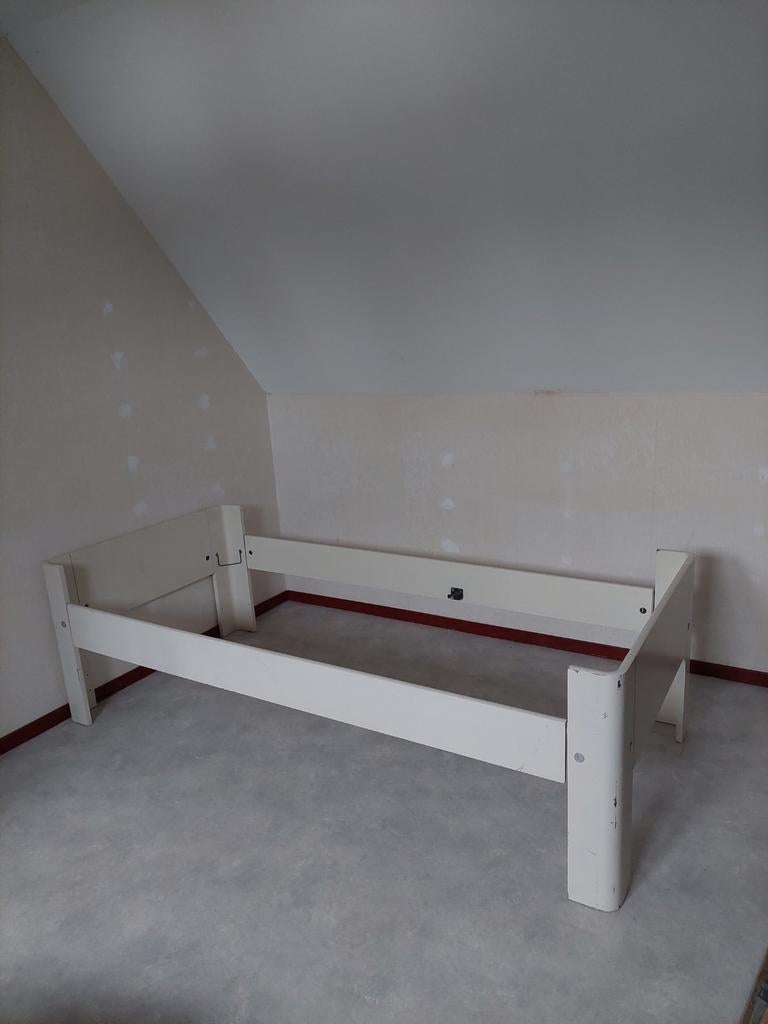 Auping eenpersoons bed 90 cm met matras, Ophalen, Gebruikt, 90 cm, Eenpersoons