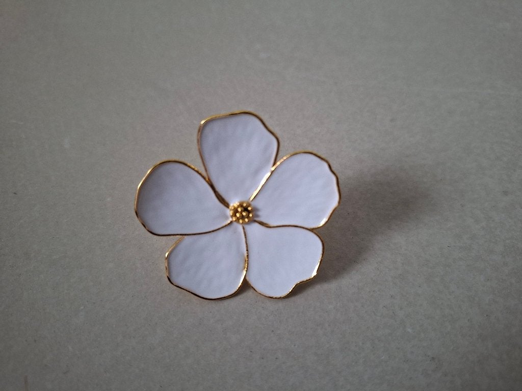 Kastknop witte bloem, Ophalen of Verzenden, Nieuw