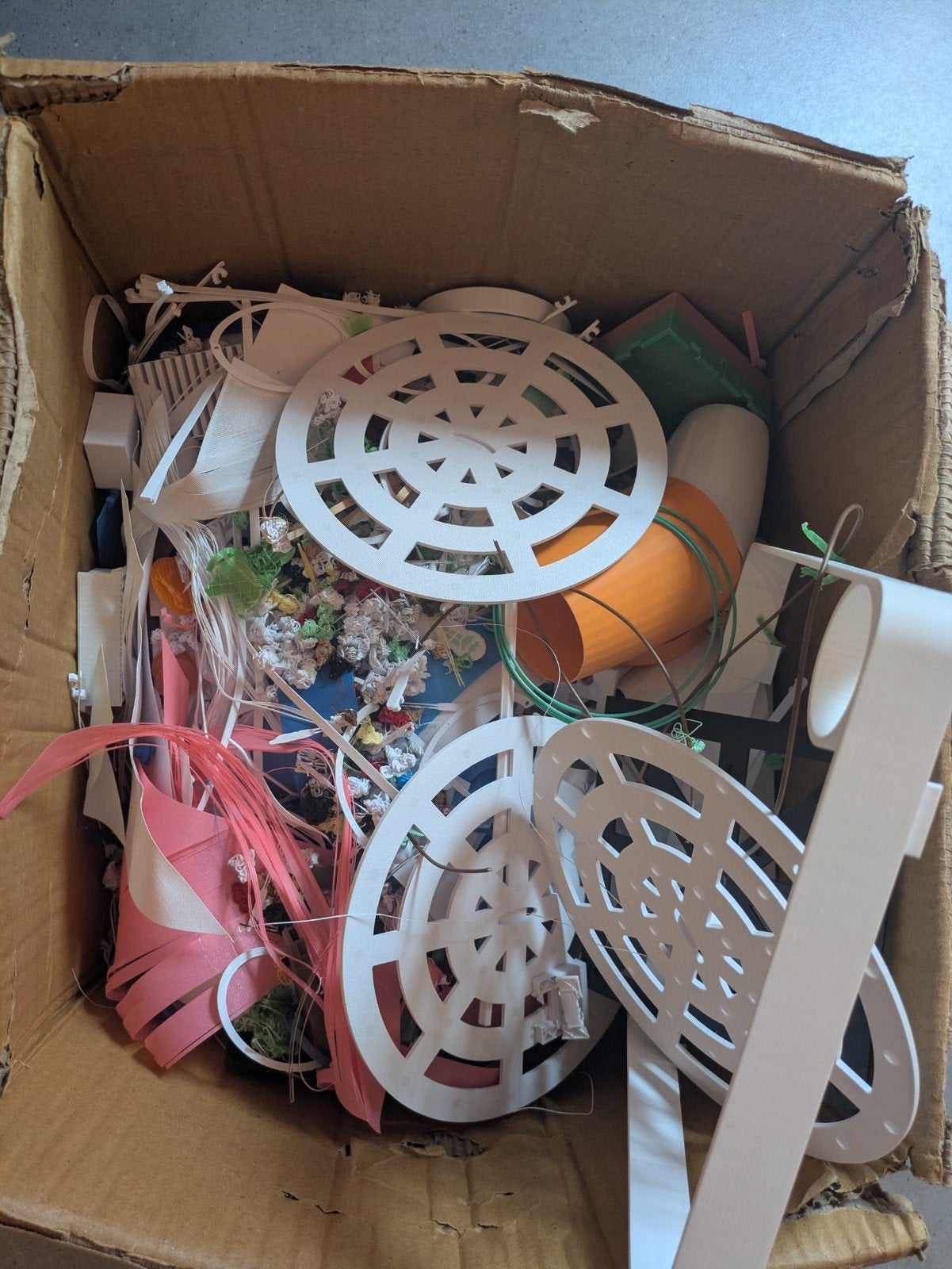 grote doos 3d print afval PLA, Ophalen of Verzenden