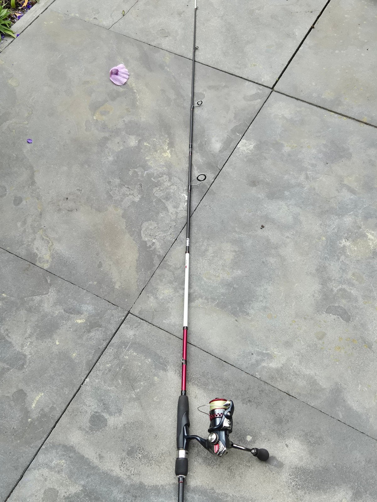 Spinhengel crazy fish aspen stake, Watersport en Boten, Ophalen, Gebruikt, Werphengel