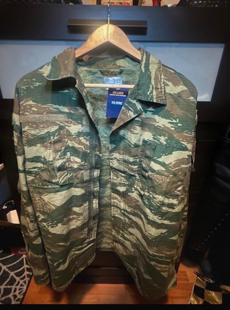 Camouflage jas oversized M, Kleding | Heren, Ophalen of Verzenden, Gedragen, Maat 48/50 (M), Groen