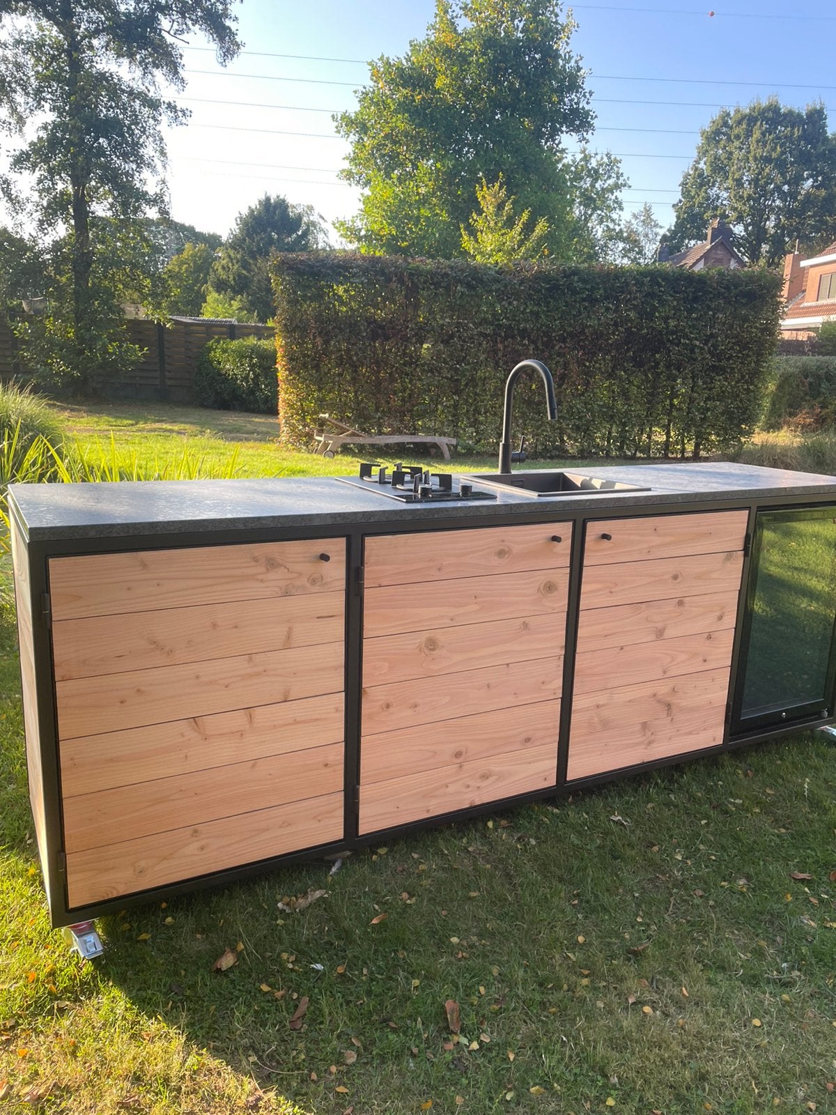Buitenkeuken op maat, Tuin en Terras, Verzenden, Zo goed als nieuw, Elektrisch, Inbouw