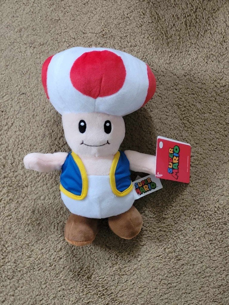 TOAD KNUFFEL van Super Mario / Nintendo, nieuw met kaartje, Overige typen, Nieuw, Ophalen of Verzenden, Middelgroot (20 tot 80 cm)
