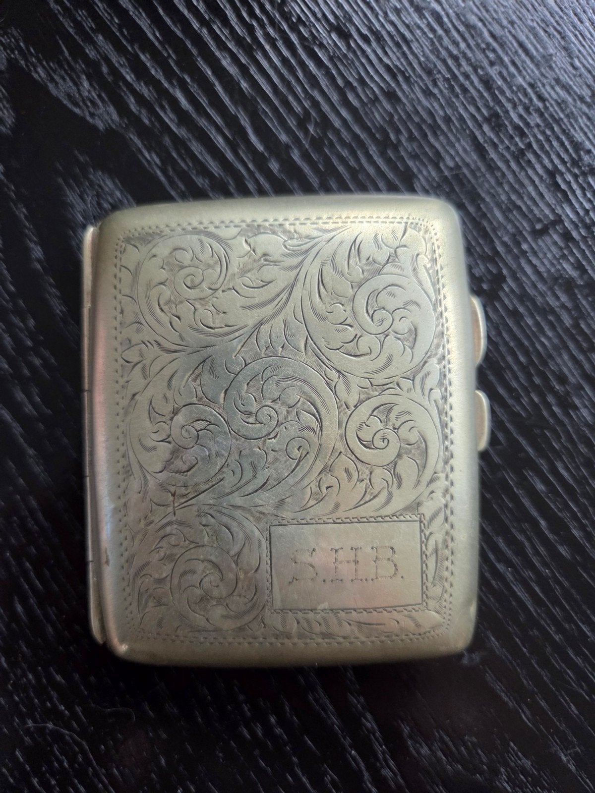Antieke Elkington & co. sigarettenhouder uit begin 1900, Antiek en Kunst, Ophalen of Verzenden, Zilver