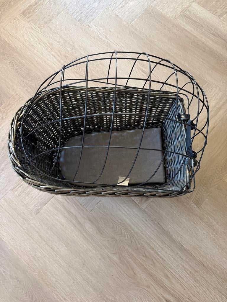 Gebruikte honden fietsmand met rek - Ideaal voor huisdier, Dieren en Toebehoren, Ophalen, Gebruikt, Stof