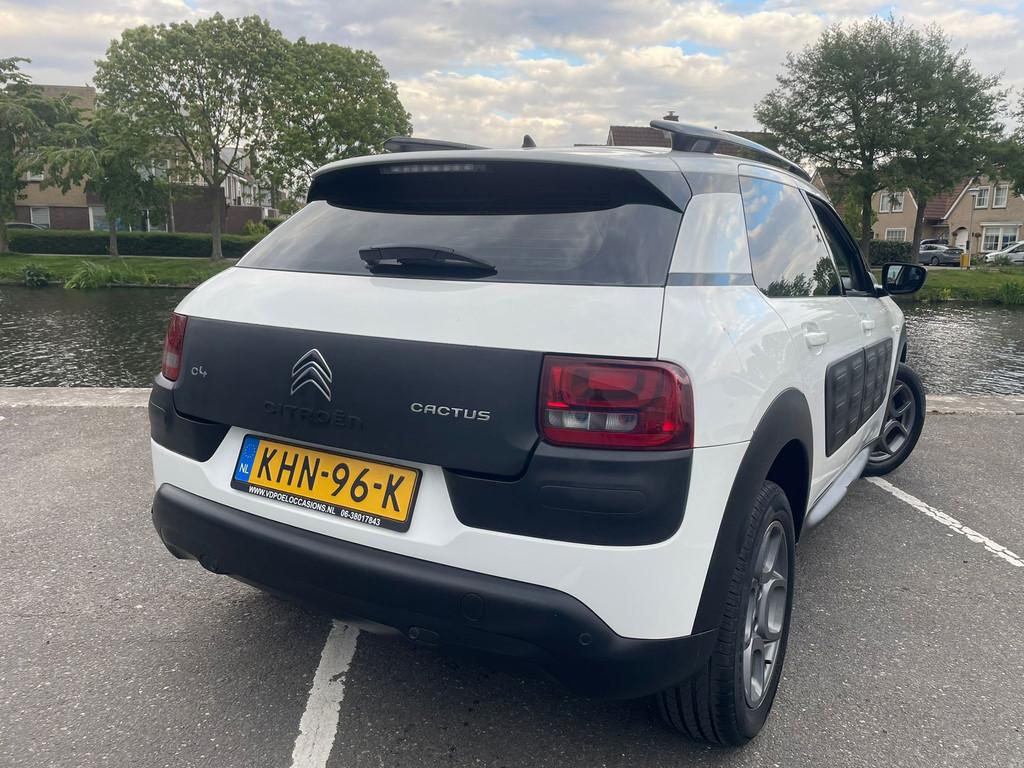 Citroen C4 Cactus 1.2 PureTech Feel HOGE INSTAP CLIMA CRUISE, Voorwielaandrijving, Stof, Gebruikt, Zwart