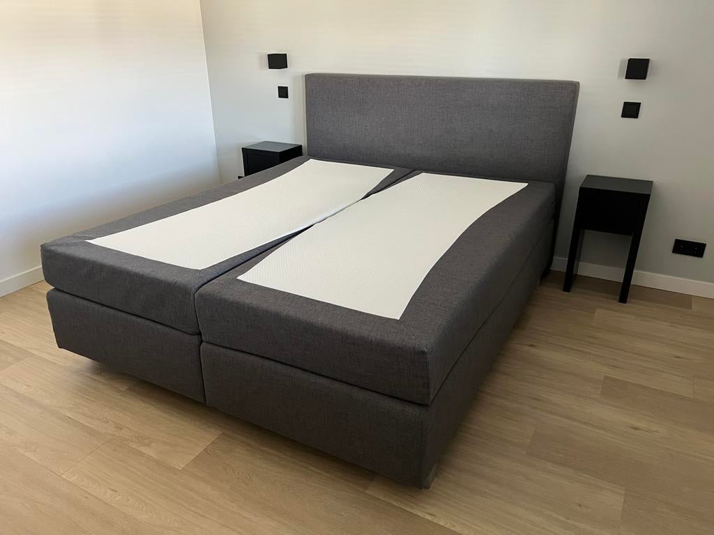Boxspring 180x210, Ophalen, Strak, 210 cm, Tweepersoons