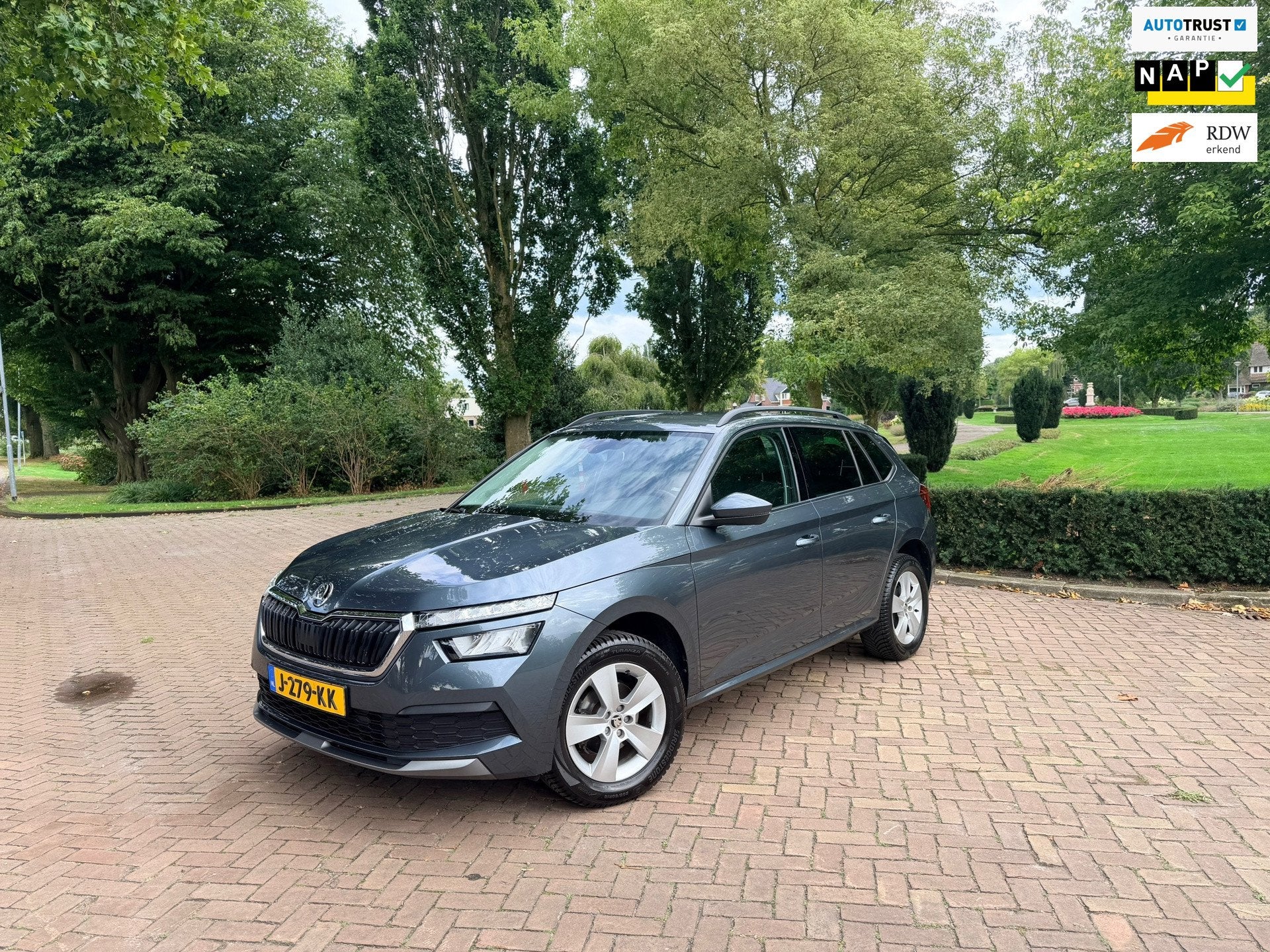 Skoda Kamiq 1.0 TSI Ambition | Cruise & Line Ass | CarPlay!, Auto's, Voorwielaandrijving, Stof, Gebruikt, Parkeersensor