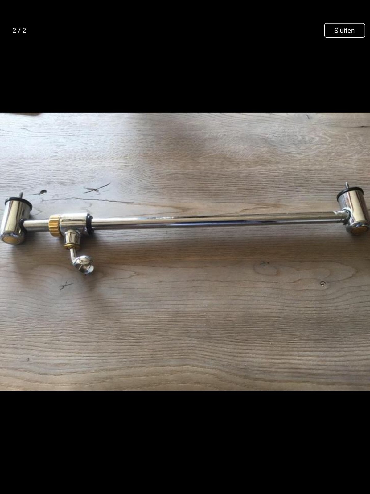 Zgan douche stang/houder van Damixa, Doe-het-zelf en Verbouw, Sanitair, Ophalen of Verzenden, Zo goed als nieuw, Chroom, Douche