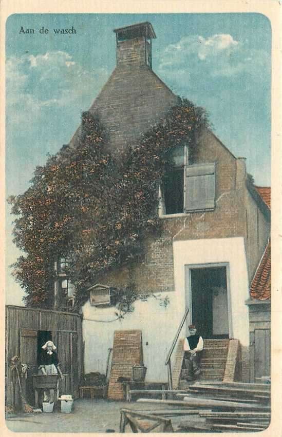 300-485-025 Nederland Aan de wasch, Verzenden, Voor 1920, Zuid-Holland