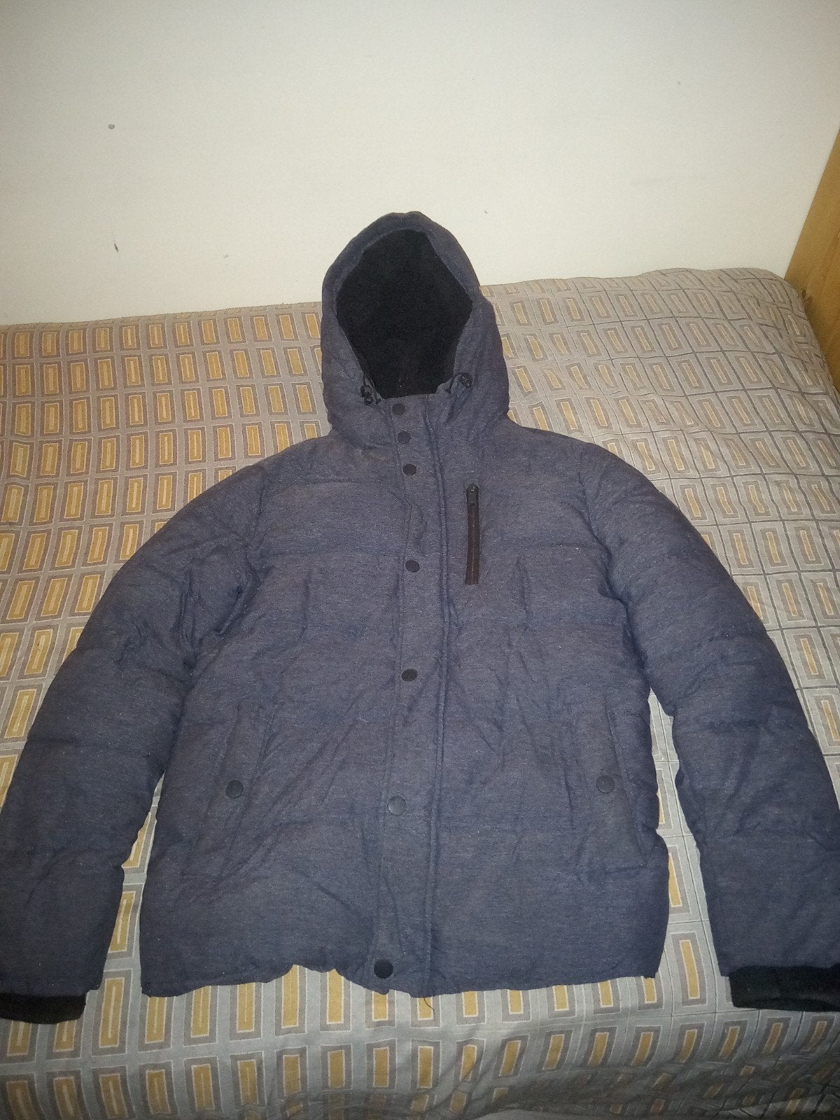 Heren winterjas Checker - Maat M, Ophalen of Verzenden, Zo goed als nieuw, Checker, Maat 48/50 (M)