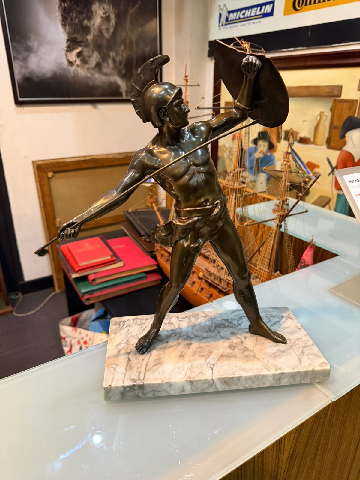 Antiek Romeinse bronsen soldaat, Antiek en Kunst, Ophalen