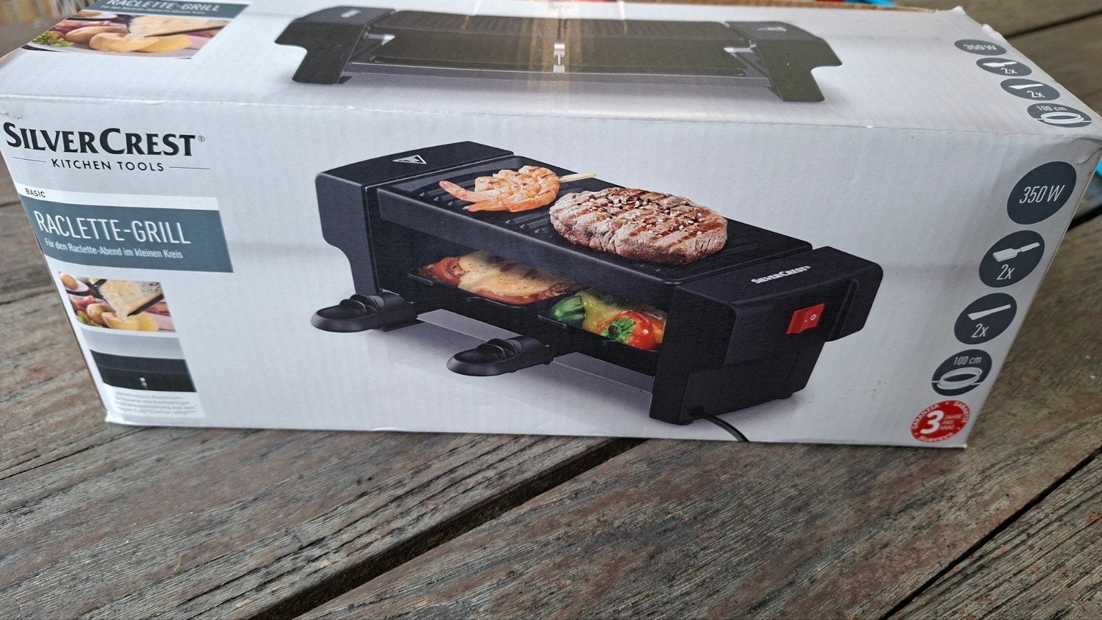 SilverCrest Raclette-Grill SRGA 350 B3 - Nieuw in doos, Ophalen of Verzenden, Nieuw