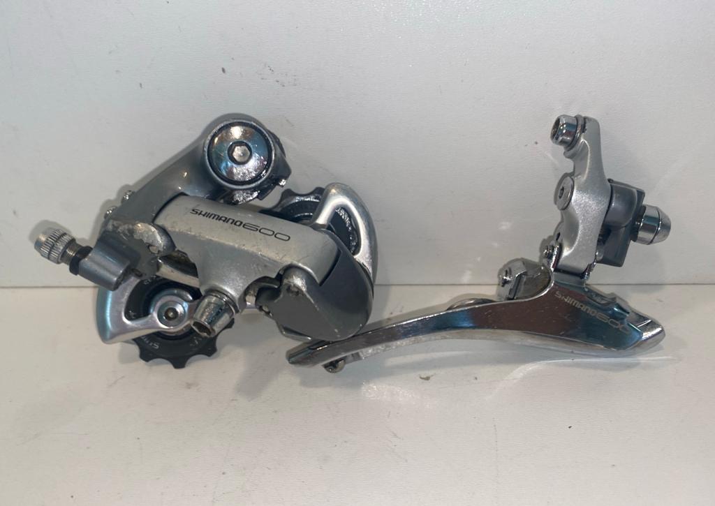 Shimano 600 tri colore voor en achterderailleur vintage, Ophalen of Verzenden, Zo goed als nieuw, Overige typen