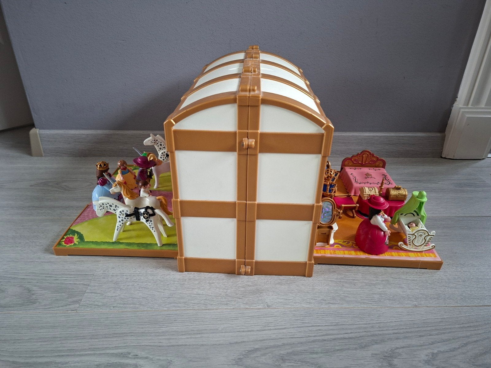 Playmobil schatkist met paleis afbeelding incl spulletjes, Ophalen of Verzenden