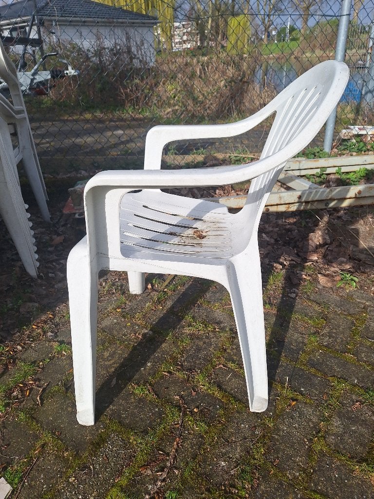 tuin/terrasstoelen, Ophalen, Gebruikt, Kunststof, Stapelbaar