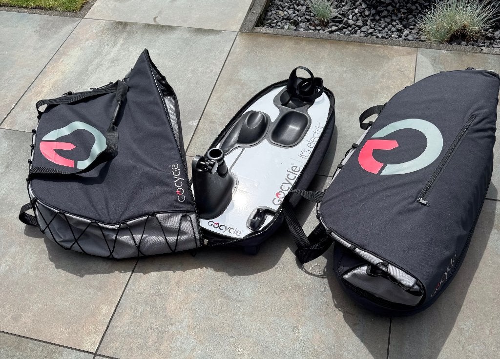Gocycle harde reiskoffers met hoezen op wieletjes, Ophalen, Nieuw, Gocycle