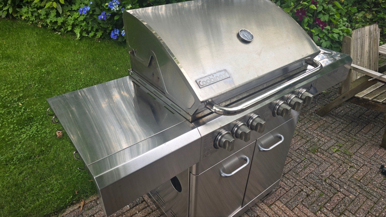 Coobinox Gas BBQ 5 Pits met Sissler en 11kg Gasfles, Ophalen, Gebruikt, Coobinox