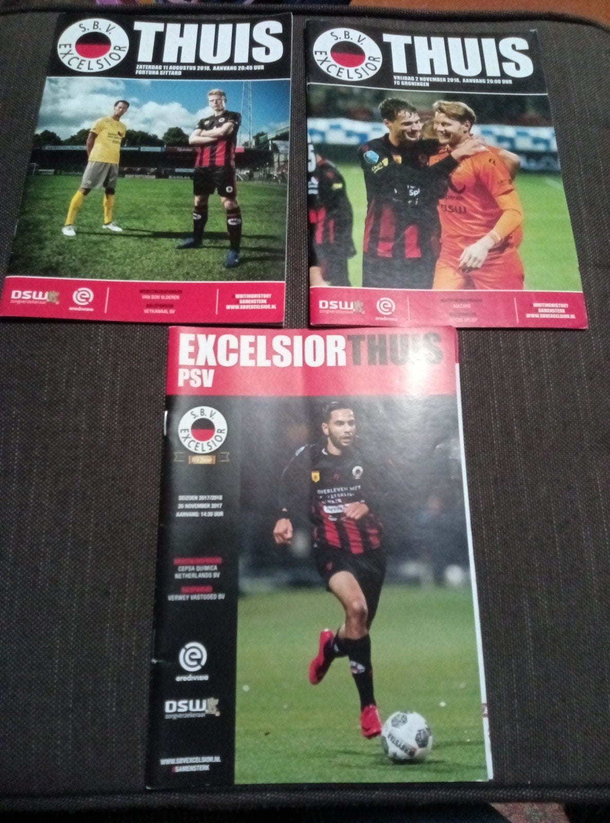 Excelsior Thuis voetbaltijdschriften (3 stuks), Ophalen of Verzenden