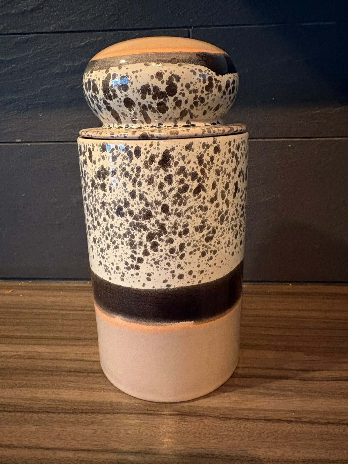 HK Living voorraadpot/storage jar tropical, Ophalen of Verzenden, Keramiek, Overige stijlen, Overige typen