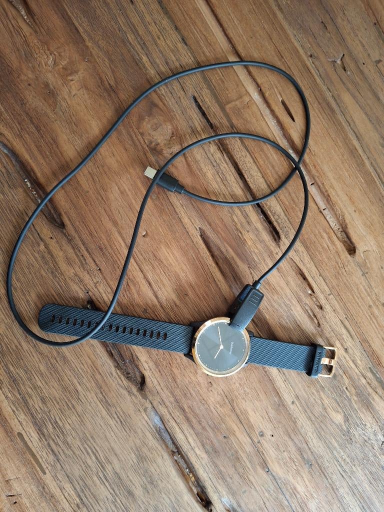 Garmin Vivomove HR Smartwatch rosé goud/zwart, Ophalen, Hoogte, Zwart, Garmin