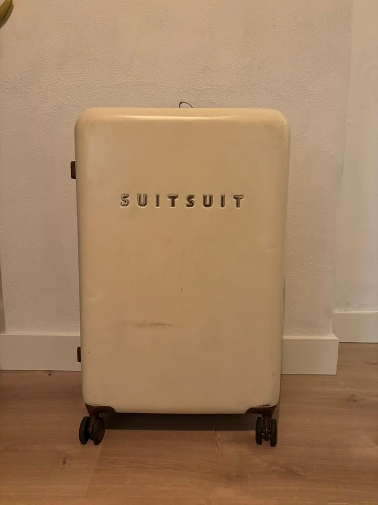 Suit suit large beige, Ophalen of Verzenden, Gebruikt