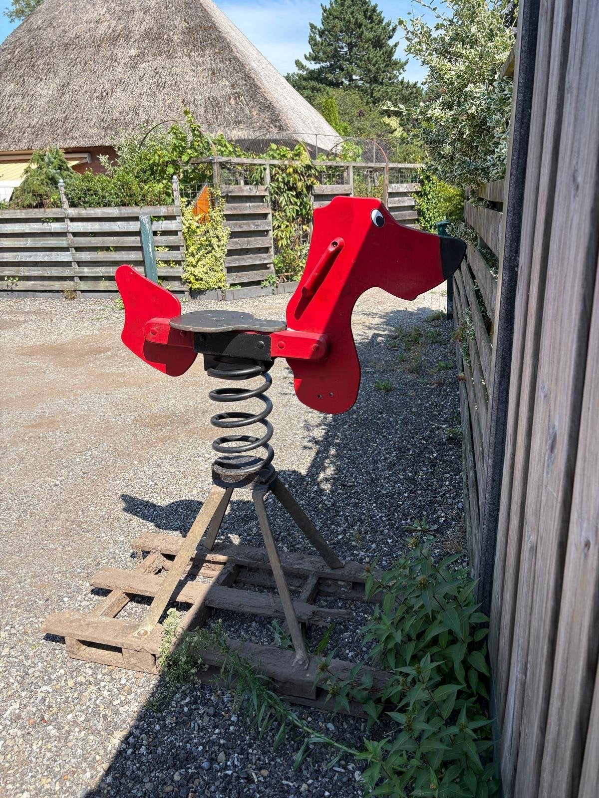 Rode hondenveerwipplank voor speeltuin, Ophalen, Gebruikt, Overige typen
