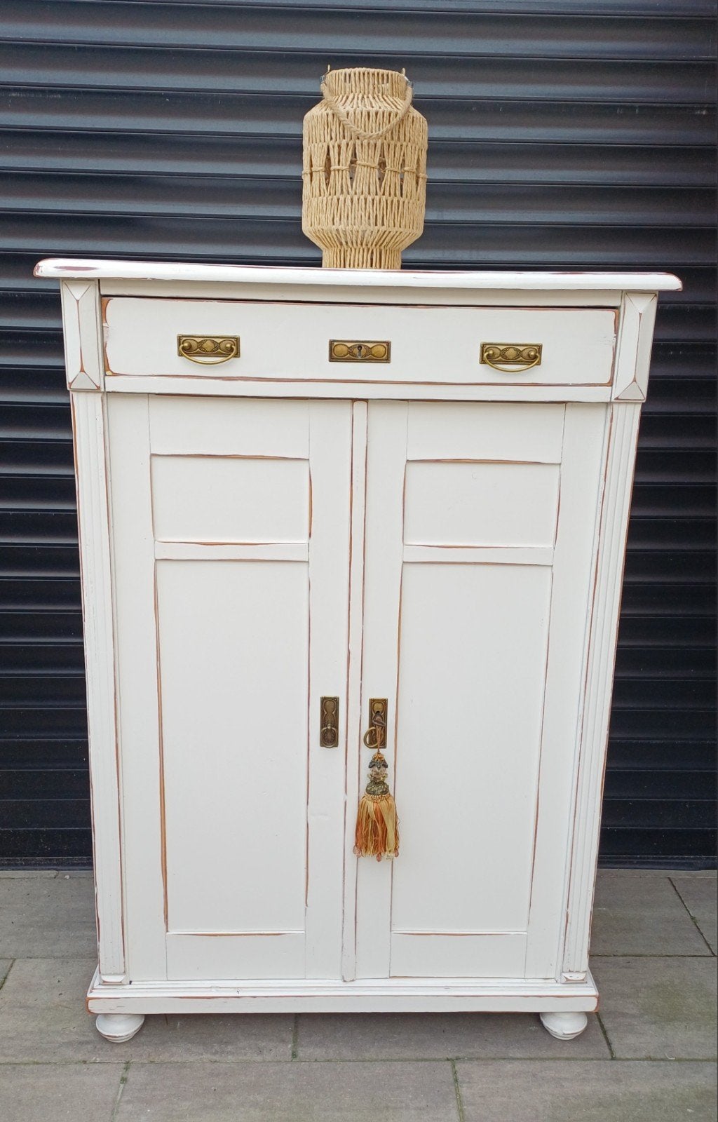 Prachtige brocante antiek grenen kledingkast/kast/meidenkast, Ophalen of Verzenden, 50 tot 70 cm, 100 cm of meer, 105 cm of meer