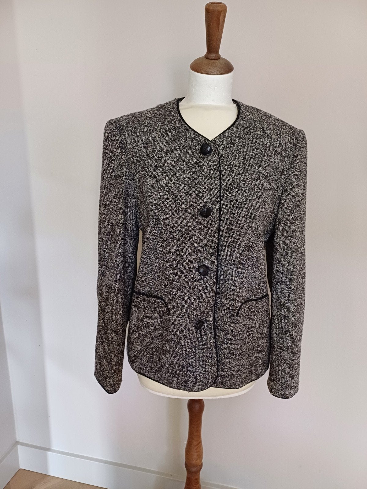 Taifun vintage Jasje - Maat 38 (M) - zwart/wit, Kleding | Dames, Maat 38/40 (M), Meerkleurig, Ophalen of Verzenden, Zo goed als nieuw